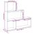 Bibliotecă/separator 3 nivel stejar fumuriu 123x29x123 cm lemn GartenMobel Dekor