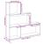 Bibliotecă/separator 3 niveluri gri sonoma 123x29x123 cm lemn GartenMobel Dekor