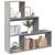 Bibliotecă/separator 3 niveluri gri sonoma 123x29x123 cm lemn GartenMobel Dekor