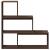 Bibliotecă/separator 3 niveluri stejar maro 123x29x123 cm lemn GartenMobel Dekor