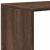 Bibliotecă/separator 3 niveluri stejar maro 123x29x123 cm lemn GartenMobel Dekor