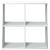 Bibliotecă/separator cameră alb 69,5x29x69,5 cm lemn prelucrat GartenMobel Dekor