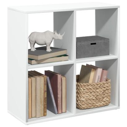 Bibliotecă/separator cameră alb 69,5x29x69,5 cm lemn prelucrat GartenMobel Dekor