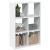 Bibliotecă/separator cameră alb 69,5x29x103,5 cm lemn prelucrat GartenMobel Dekor