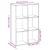 Bibliotecă/separator cameră alb 69,5x29x103,5 cm lemn prelucrat GartenMobel Dekor