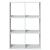 Bibliotecă/separator cameră alb 69,5x29x103,5 cm lemn prelucrat GartenMobel Dekor