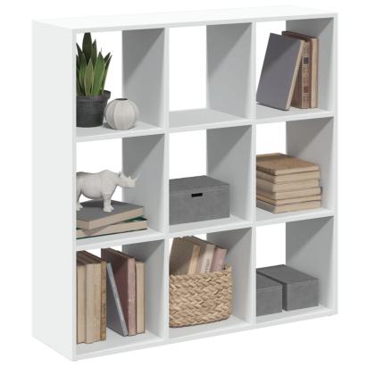 Bibliotecă/separator cameră alb 102x29x103,5 cm lemn prelucrat GartenMobel Dekor