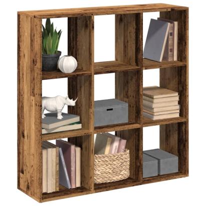 Bibliotecă/separator cameră lemn vechi 102x29x103,5 cm lemn GartenMobel Dekor