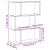 Bibliotecă/separator 3 niveluri stejar sonoma 70x24x97 cm lemn GartenMobel Dekor