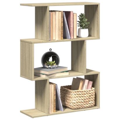 Bibliotecă/separator 3 niveluri stejar sonoma 70x24x97 cm lemn GartenMobel Dekor