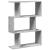 Bibliotecă/separator 3 niveluri gri beton 70x24x97 cm lemn GartenMobel Dekor