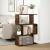Bibliotecă/separator 3 niveluri stejar fumuriu 70x24x97 cm lemn GartenMobel Dekor