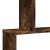 Bibliotecă/separator 3 niveluri stejar fumuriu 70x24x97 cm lemn GartenMobel Dekor