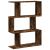 Bibliotecă/separator 3 niveluri stejar fumuriu 70x24x97 cm lemn GartenMobel Dekor