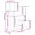 Bibliotecă/separator cameră alb 92x29x112 cm lemn prelucrat GartenMobel Dekor