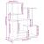 Bibliotecă/separator cameră gri beton 92x29x112 cm lemn GartenMobel Dekor