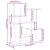 Bibliotecă/separator cameră stejar fumuriu 92x29x112 cm lemn GartenMobel Dekor