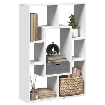 Bibliotecă, alb, 63x20x90 cm, lemn prelucrat GartenMobel Dekor