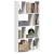 Bibliotecă, alb, 60x20x120 cm, lemn prelucrat GartenMobel Dekor
