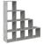 Bibliotecă/separator cameră gri beton 131,5x29x131,5 cm lemn GartenMobel Dekor