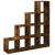 Bibliotecă/separator stejar fumuriu 131,5x29x131,5 cm lemn GartenMobel Dekor