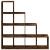 Bibliotecă/separator stejar fumuriu 131,5x29x131,5 cm lemn GartenMobel Dekor