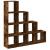 Bibliotecă/separator stejar fumuriu 131,5x29x131,5 cm lemn GartenMobel Dekor