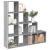 Bibliotecă/separator cameră sonoma gri 131,5x29x131,5 cm lemn GartenMobel Dekor