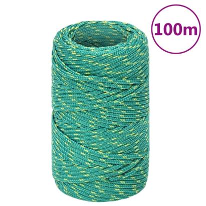 Frânghie de barcă, verde, 2 mm, 25 m, polipropilenă GartenMobel Dekor