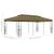 Pavilion de grădină, gri taupe, 6 x 3 x 2,7 m, 180 g/m² GartenMobel Dekor