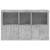 Servantă cu lumini LED, gri beton, 162x37x100 cm GartenMobel Dekor