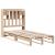 Pat cu bibliotecă fără saltea, 100x200 cm, lemn masiv pin GartenMobel Dekor