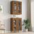 Dulap de perete suspendat, stejar maro, 69,5x34x90 cm GartenMobel Dekor