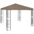 Pavilion cu șiruri de lumini LED, gri taupe, 3x3 m GartenMobel Dekor