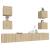 Set dulap TV, 6 piese, stejar sonoma, lemn prelucrat GartenMobel Dekor