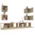 Set dulap TV, 6 piese, stejar sonoma, lemn prelucrat GartenMobel Dekor