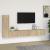 Set dulap TV, 3 piese, stejar sonoma, lemn prelucrat GartenMobel Dekor