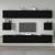 Set dulap TV, 6 piese, negru, lemn prelucrat GartenMobel Dekor
