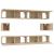 Set dulap TV, 6 piese, stejar sonoma, lemn prelucrat GartenMobel Dekor