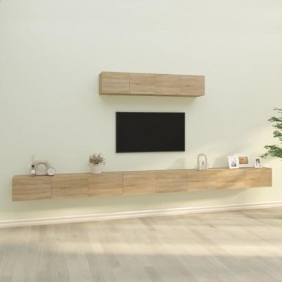 Set dulap TV, 6 piese, stejar sonoma, lemn prelucrat GartenMobel Dekor