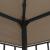 Pavilion, gri taupe, 3 x 3 m GartenMobel Dekor