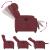 Fotoliu rabatabil electric, roșu vin, material textil GartenMobel Dekor