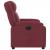 Fotoliu rabatabil electric, roșu vin, material textil GartenMobel Dekor