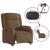 Fotoliu rabatabil electric, maro, material textil GartenMobel Dekor