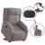 Fotoliu electric rabatabil cu ridicare, gri taupe, textil GartenMobel Dekor