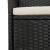 Set mobilier de grădină cu perne, 9 piese, negru, poliratan GartenMobel Dekor