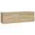 Dulapuri TV de perete 2 buc. stejar 100x30x30 cm lemn compozit GartenMobel Dekor