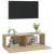 Dulapuri TV de perete 2 buc. stejar 100x30x30 cm lemn compozit GartenMobel Dekor