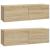 Dulapuri TV de perete 2 buc. stejar 100x30x30 cm lemn compozit GartenMobel Dekor