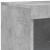 Servantă cu lumini LED, gri beton, 41x37x100 cm GartenMobel Dekor